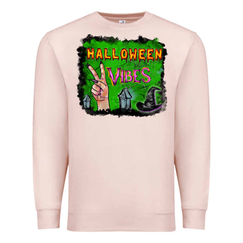 Watercolor Halloween Vibes Premium Sweatshirt by RanaPortraitStore | Teevron