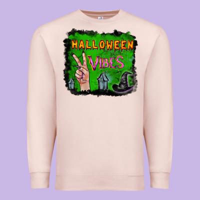 Premium Sweatshirt Watercolor Halloween Vibes