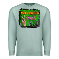 Seafoam Watercolor Halloween Vibes Premium Sweatshirt - RanaPortraitStore