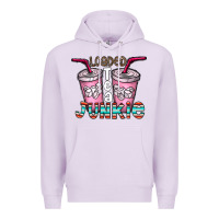 Lilac loaded tea junkie Premium Hoodie - CowhideDigitalArt