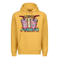Mustard loaded tea junkie Premium Hoodie - CowhideDigitalArt