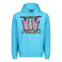 Ocean Blue loaded tea junkie Premium Hoodie - CowhideDigitalArt