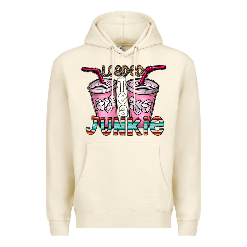 Loaded Tea Junkie Premium Hoodie by CowhideDigitalArt | Teevron