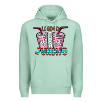 Seafoam loaded tea junkie Premium Hoodie - CowhideDigitalArt