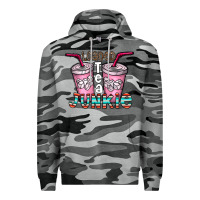 Slate Camo loaded tea junkie Premium Hoodie - CowhideDigitalArt
