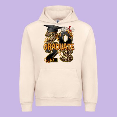 2023 Graduate Leopard Urban Hoodie Designed By Adodesignshop