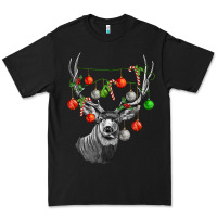 Black Mule deer with Premium Tee - LillyAllenDesigns
