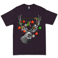 Plum Mule deer with Premium Tee - LillyAllenDesigns