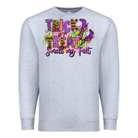 Heather Grey Trick or treat smell my feet Premium Sweatshirt - RanaPortraitStore