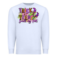 White Trick or treat smell my feet Premium Sweatshirt - RanaPortraitStore