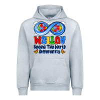 Heather Grey autism infinity seeing the world differently Urban Hoodie - JahusDesignShop