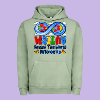 Autism Infinity Seeing The World Differently Urban Hoodie Designed By Jahusdesignshop