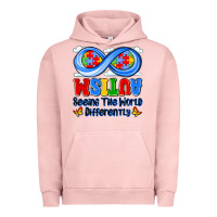 Pigment Salmon autism infinity seeing the world differently Urban Hoodie - JahusDesignShop