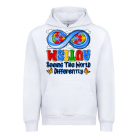 White autism infinity seeing the world differently Urban Hoodie - JahusDesignShop
