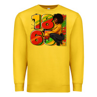 Lemon 1865 Juneteenth afro woman Premium Sweatshirt - RanaPortraitStore