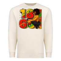 Sandshell 1865 Juneteenth afro woman Premium Sweatshirt - RanaPortraitStore