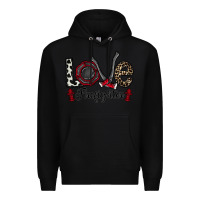 Black love firefighter Premium Hoodie - CowhideDigitalArt
