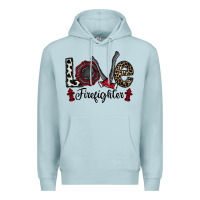 Blue Mist love firefighter Premium Hoodie - CowhideDigitalArt