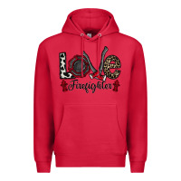 Cardinal love firefighter Premium Hoodie - CowhideDigitalArt