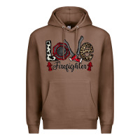 Chestnut love firefighter Premium Hoodie - CowhideDigitalArt