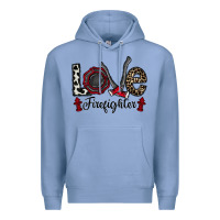 Colony Blue love firefighter Premium Hoodie - CowhideDigitalArt