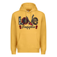 Mustard love firefighter Premium Hoodie - CowhideDigitalArt