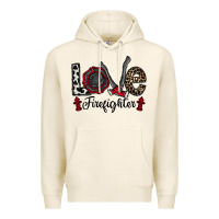 Tofu love firefighter Premium Hoodie - CowhideDigitalArt