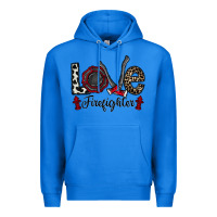 True Royal love firefighter Premium Hoodie - CowhideDigitalArt