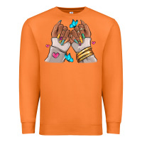 Carrot Afro woman nail art Premium Sweatshirt - RanaPortraitStore