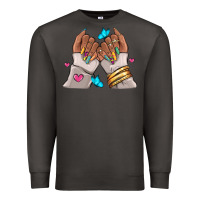 Smoke Afro woman nail art Premium Sweatshirt - RanaPortraitStore