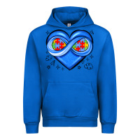 Cobalt infinity heart autism awareness Urban Hoodie - JahusDesignShop