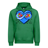 Emerald infinity heart autism awareness Urban Hoodie - JahusDesignShop