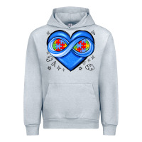 Heather Grey infinity heart autism awareness Urban Hoodie - JahusDesignShop