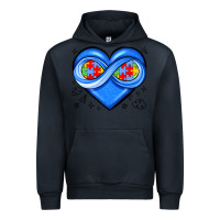 Navy infinity heart autism awareness Urban Hoodie - JahusDesignShop