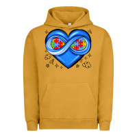 Pigment Peanut Butter infinity heart autism awareness Urban Hoodie - JahusDesignShop