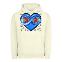 Pigment Pistachio infinity heart autism awareness Urban Hoodie - JahusDesignShop