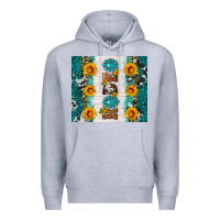 Heather Grey rodeo Premium Hoodie - HRA Design Shop
