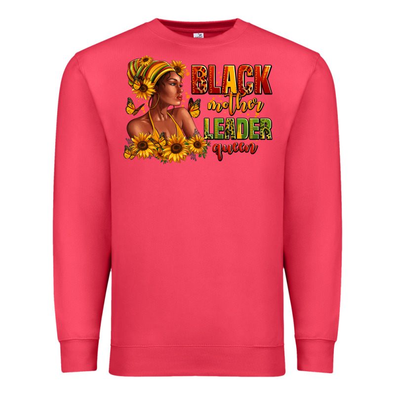 Afro American Black Mother Leader Queen Premium Sweatshirt by RanaPortraitStore | Teevron