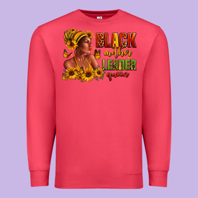 Premium Sweatshirt Afro American black mother leader queen