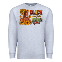 Heather Grey Afro American black mother leader queen Premium Sweatshirt - RanaPortraitStore