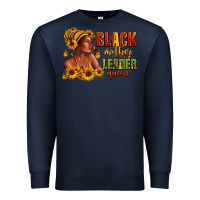 Navy Afro American black mother leader queen Premium Sweatshirt - RanaPortraitStore