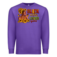 Purple Afro American black mother leader queen Premium Sweatshirt - RanaPortraitStore