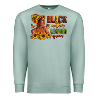 Seafoam Afro American black mother leader queen Premium Sweatshirt - RanaPortraitStore