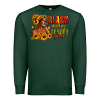 Sports Green Afro American black mother leader queen Premium Sweatshirt - RanaPortraitStore