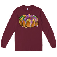 Burgundy king cake Long Sleeve Tee - BarkalooDesign