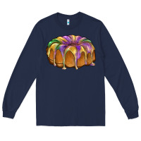 Navy king cake Long Sleeve Tee - BarkalooDesign