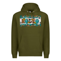 Army Green rodeo license plate Premium Hoodie - HRA Design Shop