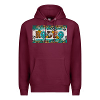 Burgundy rodeo license plate Premium Hoodie - HRA Design Shop