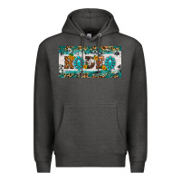 Charcoal Heather rodeo license plate Premium Hoodie - HRA Design Shop