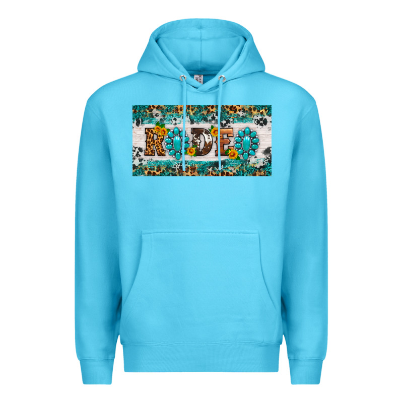 Rodeo License Plate Premium Hoodie by HRA Design Shop | Teevron